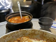 嫩豆腐泡菜汤-山·烤辣鸡韩国料理(西溪路店)