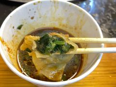 韭菜饺子-老汉口鲜牛肉煎饺·牛杂萝卜汤(万松园店)