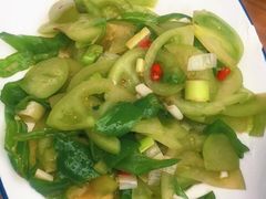 绿柿子炒辣子-老磨油饼(高陵店)