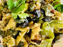 擂椒茄子-巧克力渔家.小船海鲜胶东菜(万平口店)