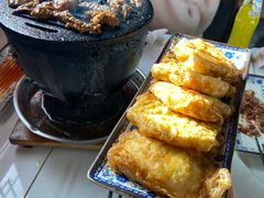 鸡蛋炸馒头片-大槐树烤肉馆