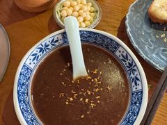 桂花豆沙鸡头米-鑫震源·苏式大虾生煎(山塘街店)