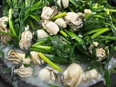 韭菜煲蚝-霞海鸭仔饭店(海滨大道北店)