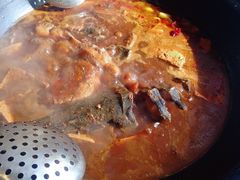 柴锅炖水库鱼-姥家大锅台水库渔家