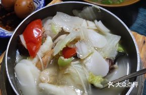 Taiwanese Nian Gao in Sauce