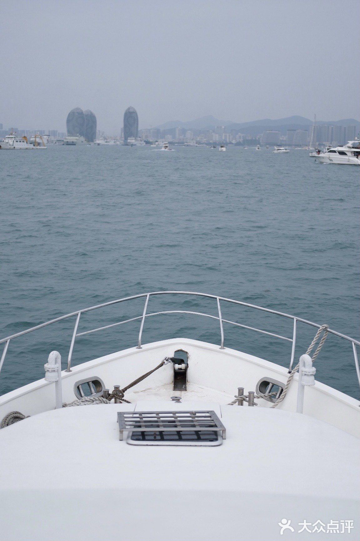 行船15min到海中心