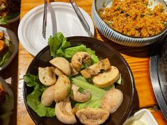 XO酱爆口蘑-胖记烤肉(江汉路店)