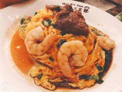 滑牛蝦仁雙拼蛋飯-旺记冰室(九龙中心大厦店)