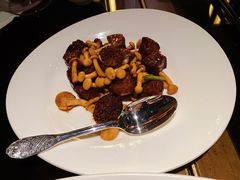 尖椒羊肚菌爆澳洲和牛粒-北京四季酒店·采逸轩