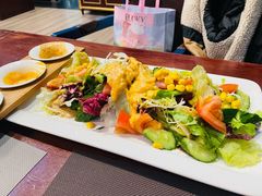 有机田园果蔬沙拉配油醋汁-花园饭店-西餐厅