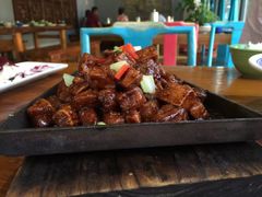 铁板牛肉杏鲍菇-食欲老院子荆芥疙瘩汤(经五路店)