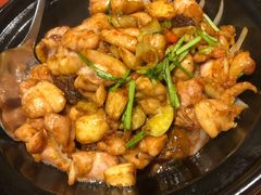 芫茜菌菇山村鸡-镇江苏宁万豪酒店-苏筵中餐厅