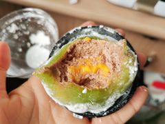 冰大福（抹茶蛋黄馅）-炉边皮皮·烘焙甜品工厂店