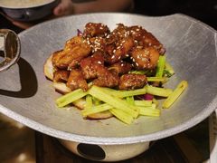 蒜香蜜汁排骨-绿茶餐厅(乐峰广场店)