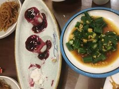 白灼秋葵-津菜宋记老房子(鼓楼店)