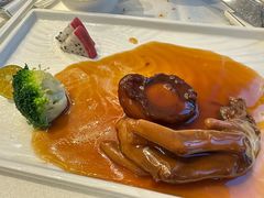 蚝皇鲍鱼汁扣鹅掌拼鲍鱼-广州塔晖粤轩中餐厅