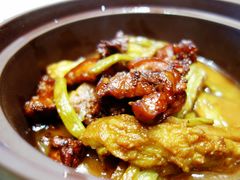 慢火苦瓜烧花猪肉-柴门头啖汤·经典川菜·慢火汤品(锦城万达店)