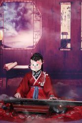 -后宫·古装汉服京剧儿童亲子全家福摄影