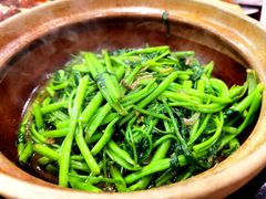 啫啫虾酱空心菜-熠盛粤味(永康路店)