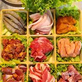 铁皮矮桌小马扎 地摊炭火恰烤肉