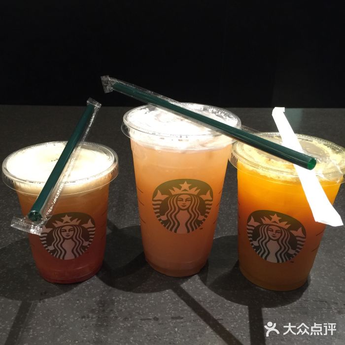 星巴克臻选(西郊友谊店)冰摇桃桃绿茶超大杯图片
