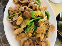 姜葱炒花甲-七鲜渔港美食餐厅(巽寮湾海景店)