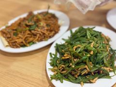 鲜豆角炒肉丝-姥家春饼店(漳州二路店)