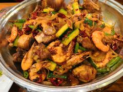 干锅排骨虾-爱尚二娃小馆(大成名店)