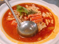 自制泡菜虾滑汤锅-付掌柜在成都·热炒砂锅集(金禾店)