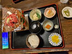 朴叶大酱飞驒牛肉定食-民宿・割烹 松園