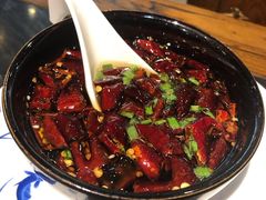 现炸辣椒油-南门四季铜锅涮肉(左家庄店)