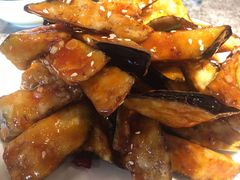 鱼香茄子-华盛园卷子王农家菜水库鱼