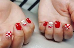 -孔雀手美甲美睫护理