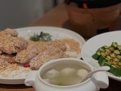鲜嫩黄花鱼丸汤-将相和·海鲜蒸饺大连菜