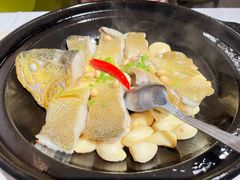 砂锅焗大黄鱼-汤城小厨•粤菜•靓汤(苏州街店)