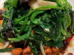 陈醋菠菜花生米-味家烤肉烤鳗鱼牛排(西塔旗舰店)