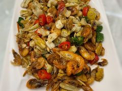 脆瓜炒河蝦仔-尚膳苑私房菜