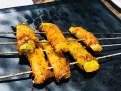 烤五花肉大葱-郑喜旺烧烤(郑州总店)