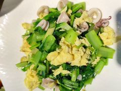 小白菜鱿鱼炒鸡蛋-有喜胶东小馆(太申祥和店)