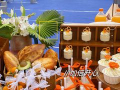 -芒果与甜纯动物奶油蛋糕&甜品台定制