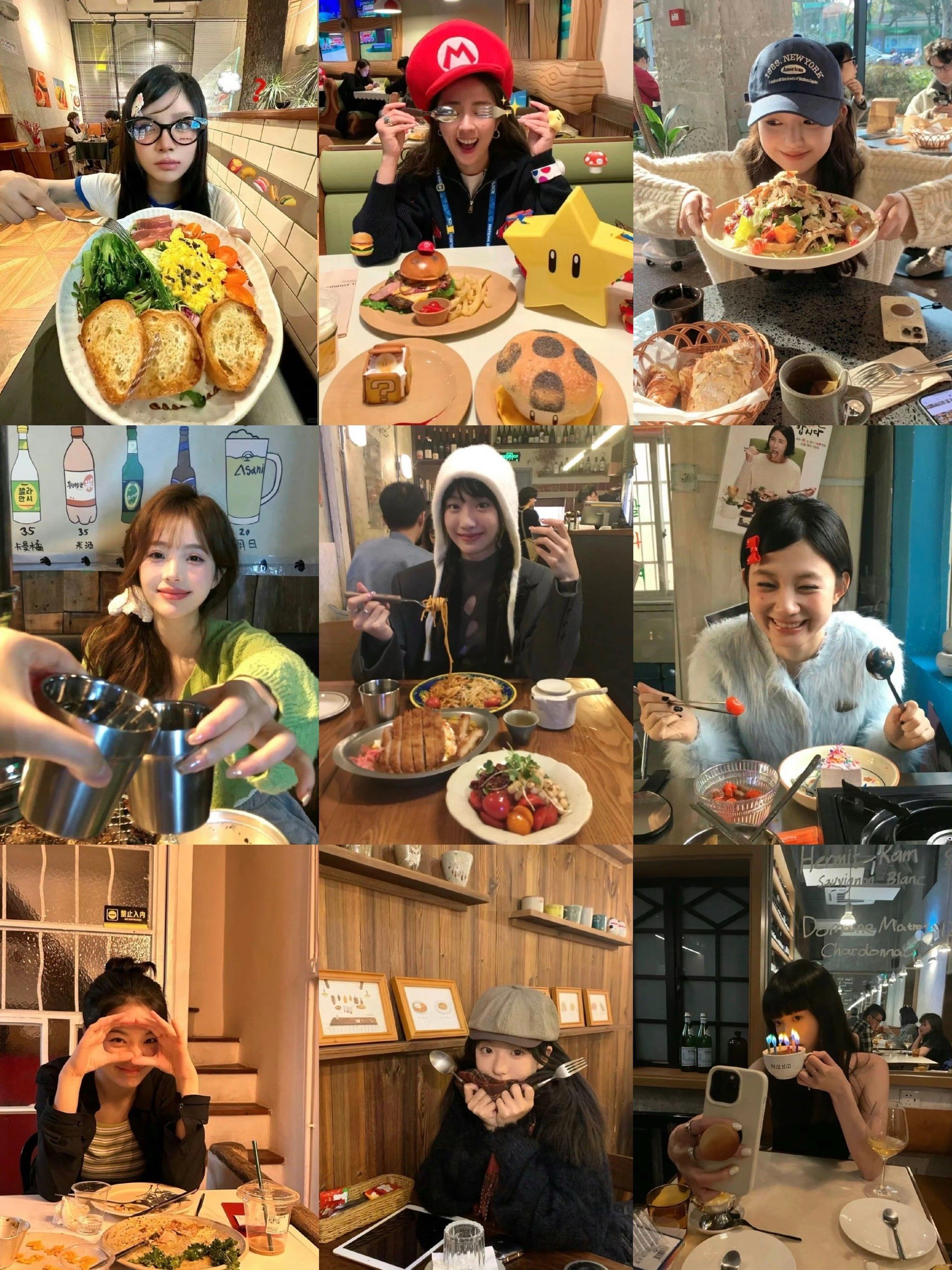 存一些吃饭🍽️见面的万能拍照姿势