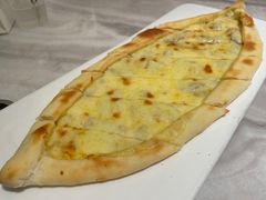 蘑菇奶酪皮塔-伊斯坦布尔土耳其清真咖啡餐厅