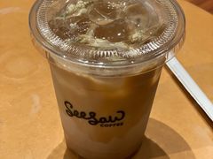 栀子花梨香拿铁-Seesaw Coffee(朝阳大悦城店)