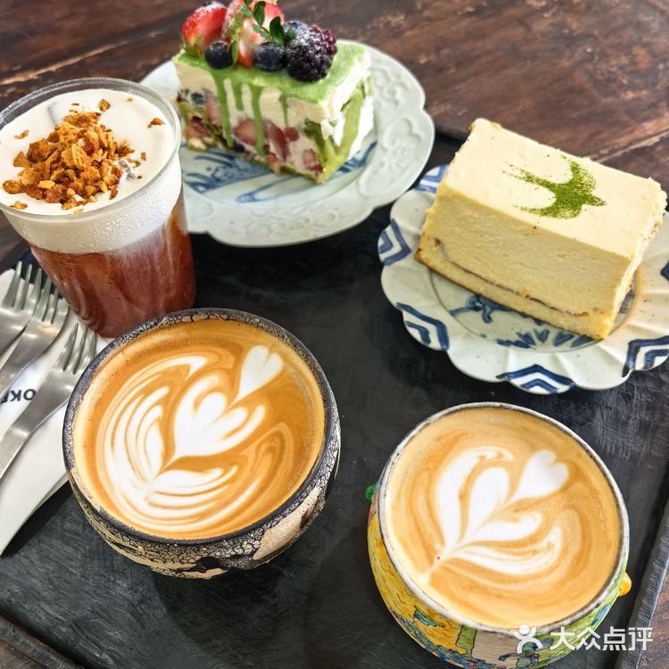 环境有意思的咖啡馆，抹茶拿铁好看