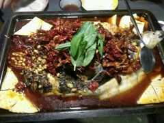 麻辣口味烤鱼-探鱼·鲜青椒爽麻烤鱼(中天广场店)