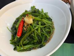秘制虾酱炒空心菜-帕蓝·暹罗料理(大学路店)