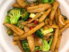 西兰花炝炒藕段-玉林烤鸭店(定福庄店)