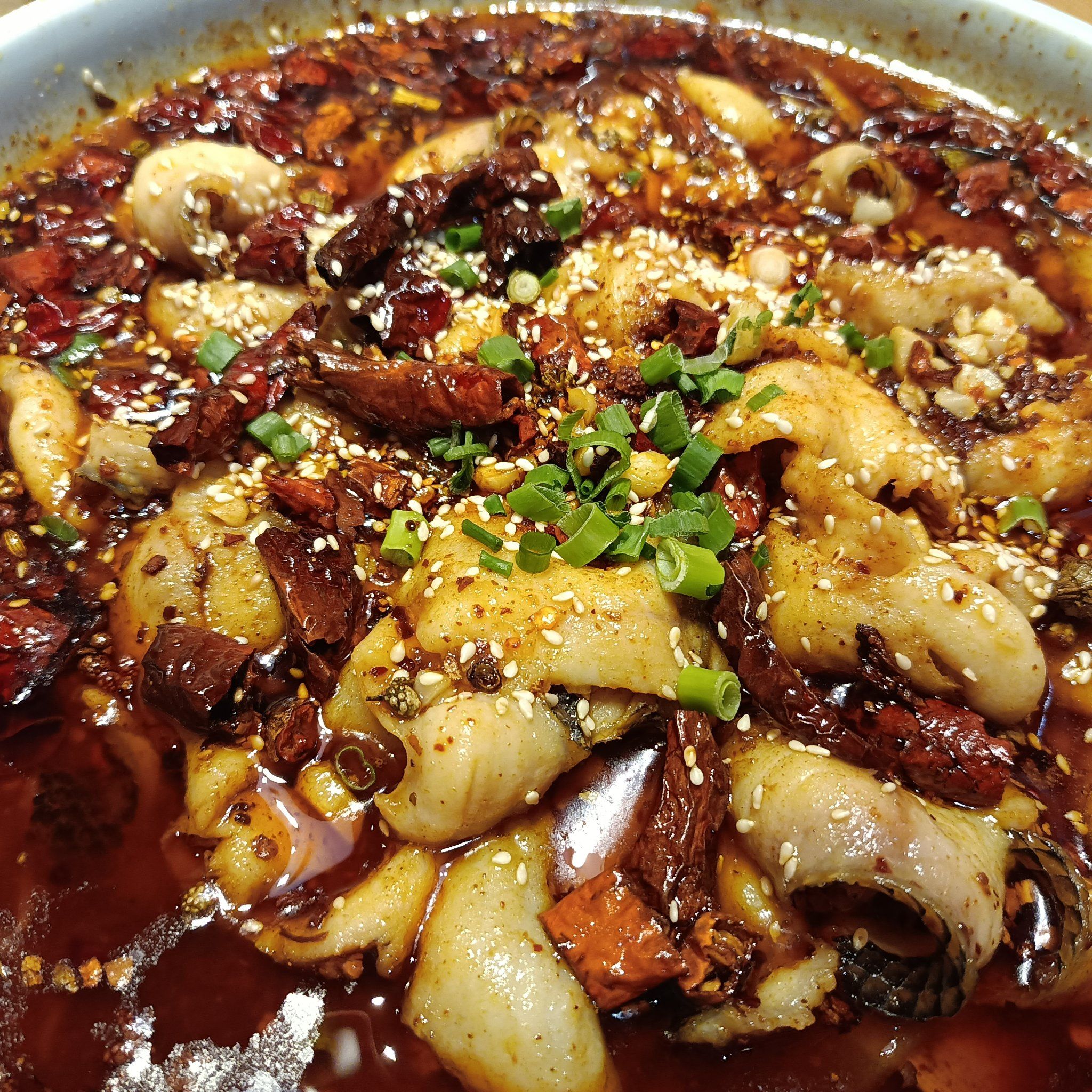 n2. 油泼辣子鱼的味道真是