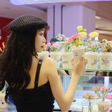 把浪漫装进杯子里☕️广州也有鲜花咖啡啦 