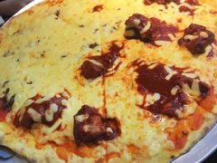 韩式牛肉披萨辣鸡肉披萨双拼-机器人火炉披萨